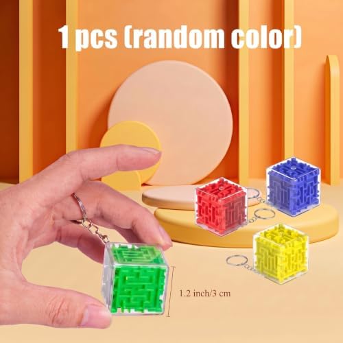 Halloscume Mini 3D Maze Cube Puzzle Box Toy Gift Brain Teaser Party Favors - Image 2
