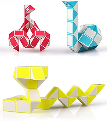 2PACK 36 Stages Fidget Magic Ruler Twist Snake Puzzles Brain Teaser Game by TANCH