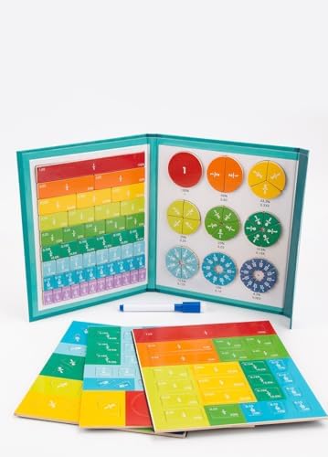 Ducational Highiy Magnetic Fraction Educational Puzzle,Magnet Montessori Fraction Puzzle for Hands and Brain Use，Teaching Aid for Classroom Homeschool - Image 7
