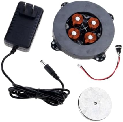 Magnetic Levitation Kit, Magnetic Levitation Display Stand, Floating Module with LED Lamp, Floating Rotating LED Tech Desk Ornament for Office, Studio, Home - Max Load Capacity 500g (500g) - Image 7