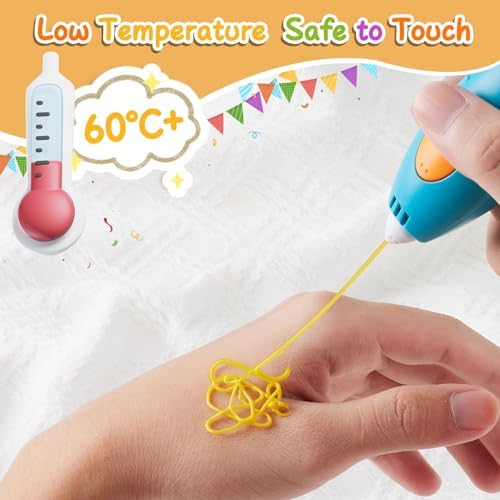 300 Pieces 3D Pen Refills Pack for 3Doodler Start+ Pen 30 Colors 2.5 mm Low Temperature 3D Pencil PCL Filaments Not Compatible with Other 3D Printing Pens - Image 5