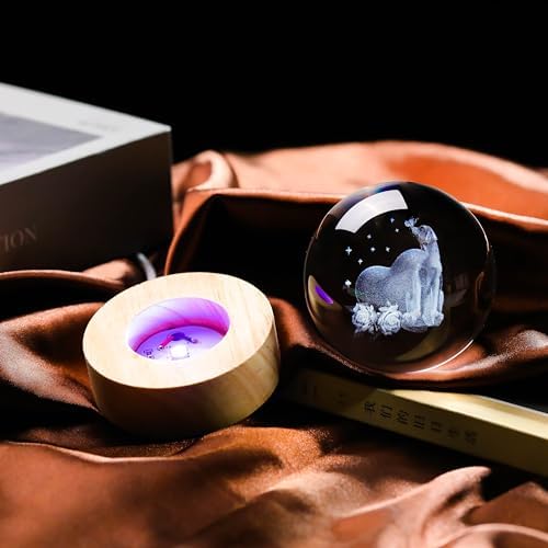 3D Labrador Gifts for Women - Crystals Ball 60mm Labrador Figurines Decor Glass Animals Figurine - Birthday Gifts for Best Friend, Lovers Keepsake Paperweight - Image 4