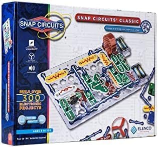 Snap Circuits Classic SC-300 Electronics Exploration Kit | Over 300 Projects | Full Color Manual Parts | STEM Educational Toy for Kids 8+ 2.3 x 13.6 x 19.3 inches (Pack of 6) by SnapCircuits