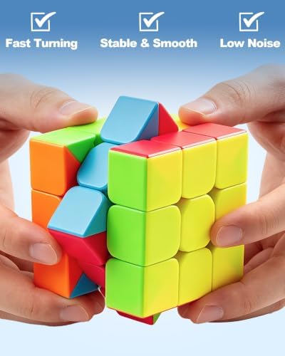 D-FantiX Speed Cube Set 2x2 3x3 4x4 5x5, Adult Stress Relief Fidget Toys - Image 5
