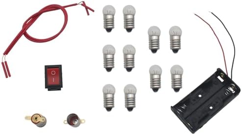 HAJZXH 1 Set Electrical Circuit Experiment Tools Small Bulb Lights Up Basic Electricity Discovery Circuit Starter kit Physics Science Lab Teaching Equipment Kit for Home School Learning and Education - Image 3