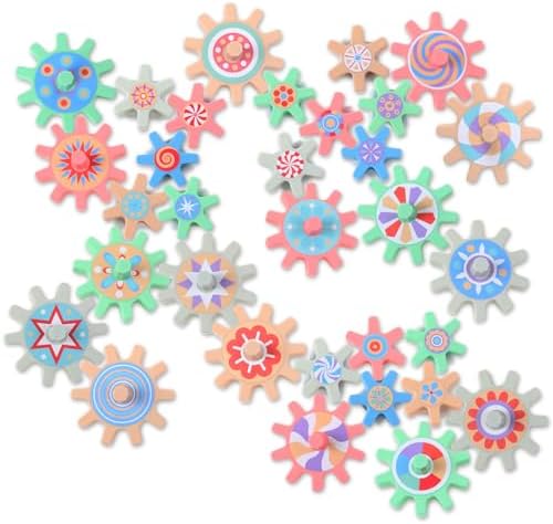 Relaxweex Magnetic Gears Interchangeable for Fridge,36 Pcs,Morandi by Relaxweex