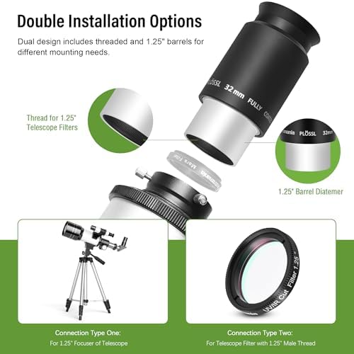 Astromania Telescope Plossl Eyepiece 1.25 Inch 32mm Eyepiece Telescope Lens - Image 5