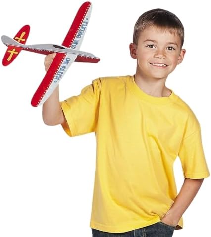 Fun Express DIY Unfinished Wood Airplane Kits Set of 12 - Image 2