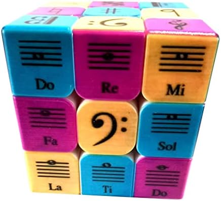 Speed Cube 3x3x3 Music Notes Design Magic Cube Puzzle,IQ Games Puzzles Relief Effec Gift Music Lovers Kids Adult Toys,5.6cm/2.2" - Image 4
