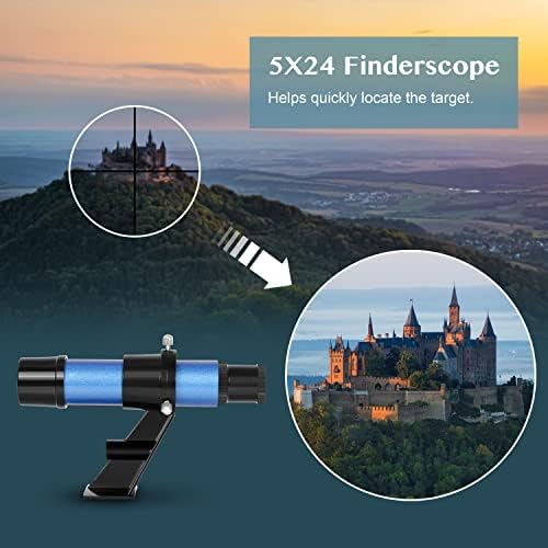 AOMEKIE 40070 Astronomy Telescopes for Beginners and Adults with K10 and K25 Eyepieces 70mm Travel Telescope Adjustable Tripod 3X Barlow Lens Phone Adapter（with Backpack ） - Image 5