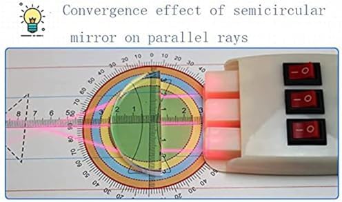 Optics Experiment Kit with Optical Bench: Flat Mirror Imaging Demo + Light Source/Lens Holders - Hands-On Physics Lab Box for Middle/High School - Image 2
