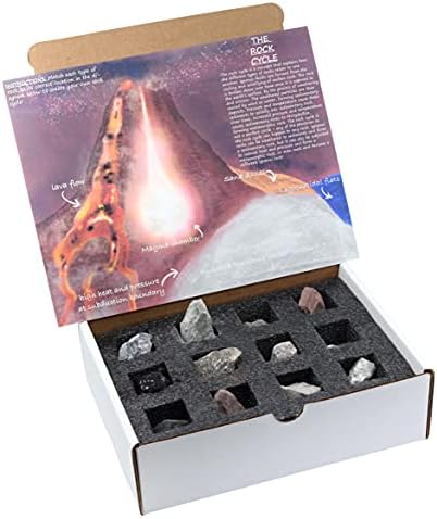 EISCO Rock Cycle Kit - 12 Pieces - Metamorphic, Igneous & Sedimentary Rocks - 1" Specimens - Geology Activity for Ages 8+ - Image 3