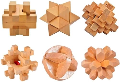 ULT-unite3D Wooden Cube Brain Teaser Puzzle - Image 3