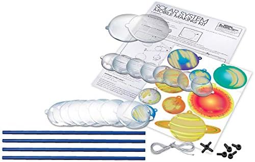4M Glow-in-the-Dark Solar System Mobile Making Kit, Multi - Image 3