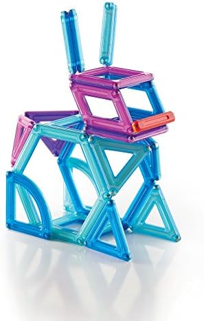 Guidecraft PowerClix Frames Magnetic Building Blocks Set, 74 Piece Magnetic Tiles, Stem Educational Construction Toy - Image 4