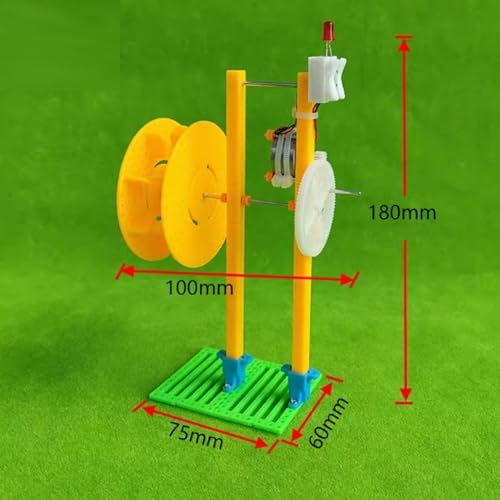 Hand-Cranked Water Turbine Generator,Can Be Hand-Cranked Student Physics Experiment Model DIY Hydroelectric Generator Kit,Hydraulic Wheel Hand-Cranked Power Generation - Image 2