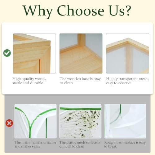 tonchean Butterfly Habitat Cage Kit, 20'' x 18.1'' - Image 5