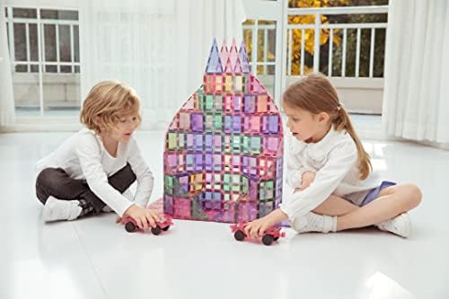 MEGAGONTILES 120PCS Premium Magnetic Tiles Set | STEM-Authenticated Magnetic Building Blocks | Educational Construction Toy for Kids Ages 3–8 (Boys & Girls) - Image 5