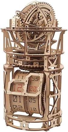 UGEARS Astronomer Table Clock with Tourbillon - 3D Wooden Puzzles for Adults Model Kit - Mechanical Clock Kit Functional DIY Wood Model Kits for Adults, 3D Puzzle for Puzzle Lovers by UGEARS-ModelingJoy