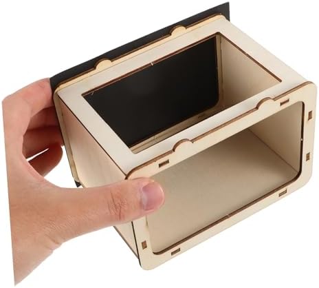 3D Holographic Display Projector DIY Kit for Children Wood Beige - Image 3