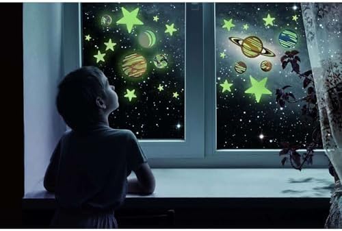 4M Glow Planets & Nova Stars - 20 Glow-in-The-Dark Ceiling & Wall Stick-Ons - Image 6