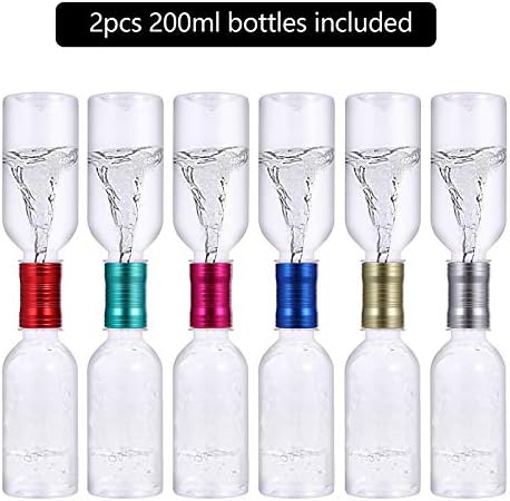 Tornado Maker, Weather Toys, Ultra-Light Aluminum Connecting Tube, Including 2 Empty Bottles, Watertight Tornado Toy, Suitable for Kids' Science Experiments (Blue) - Image 3