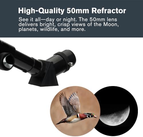Celestron Travel Scope 50mm Beginner Telescope with Backpack and Tripod - Image 6