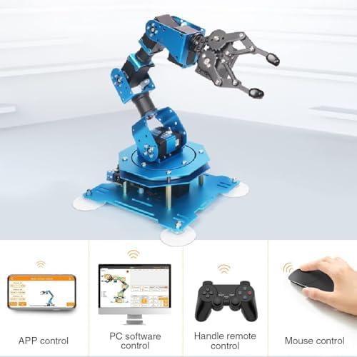 LewanSoul Hiwonder-xArm1S Programming Desktop Robotic Arm with Powerful and Robust Intelligent Bus Servos Featuring Position and Voltage Feedback (Unassembled) - Image 4