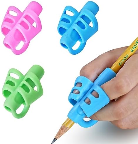 JuneLsy Pencil Grips Pencil Grips for Kids Handwriting Posture Correction Training Writing AIDS for Kids toddler Preschoolers Students Children Special Needs (3pack01) by JuneLsy