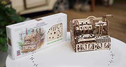 UGEARS 3D Puzzles Wooden Box - DIY Cash Register with Money Box - Exclusive Wooden Model Kits for Adults to Build - Vintage Wooden Mechanical Models - Self Assembly Woodcraft Construction Kits - Image 6