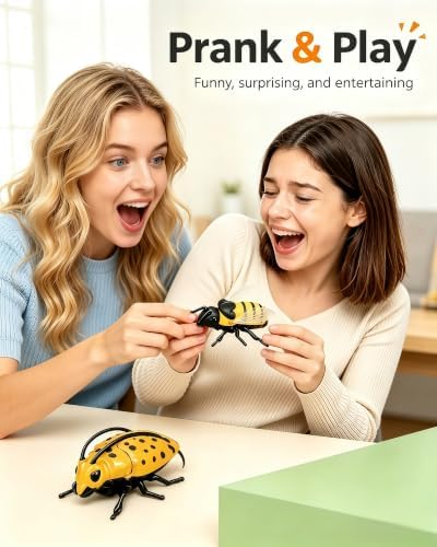 2-Pack Wind-Up Beetle Toy, Movable Head & Tail Bug(Bees+longhorn beetles) - Image 5