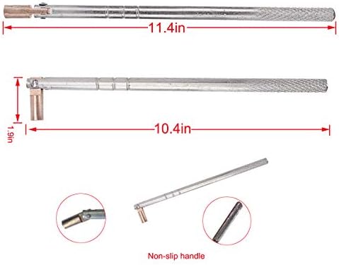 FEBRYTOLD Tire Valve Stem Tool Remover & Installation, 6 Pcs TR412 Snap-in Valve Stems with Valve Stem Cores, 1 Pcs Single Head Tire Valve Core Remover Installer Tool (14 Pcs) - Image 5