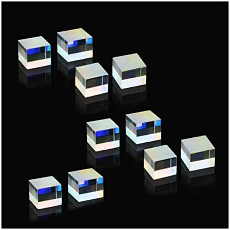ZTBH Microscope Accessories Kit 10pcs 22X17mm Defective RGB X-Cube Prism Combiner Splitter Cross Dichroic Prism for Teaching Tools/DIY Decoration Microscope Slides by Unknown