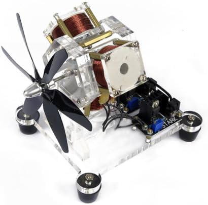 Hall Brushless Motor Model, Pseudo Perpetual Motion Motor, Transparent Design, Scientific Electromagnetic Motor Model Kit (3-Coil Fan Blade), for DIY Scientific Experiments by Unknown