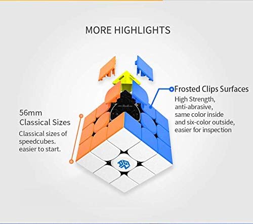 Bukefuno GAN 356 RS 3x3x3 Speed Magic Cube GAN 356 R S 3x3 Magic Cube Gans 3 by 3 Educational GAN356 RS Speed Puzzle - Image 7