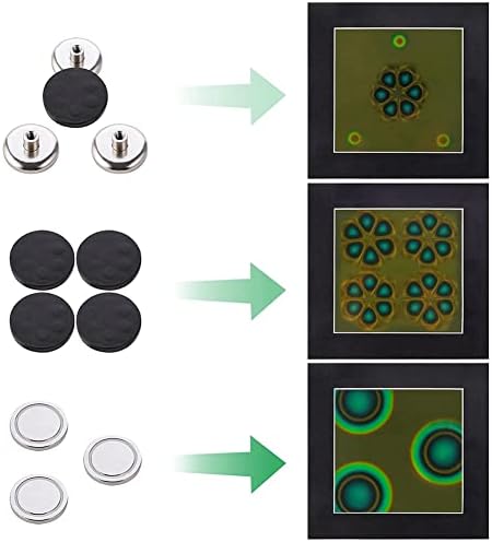 4 x 4Inch Magnetic Field Viewing Film,Magnetic Field Viewer,Magnetic Display,Magnet Pattern Detector,for Scientific - Image 2