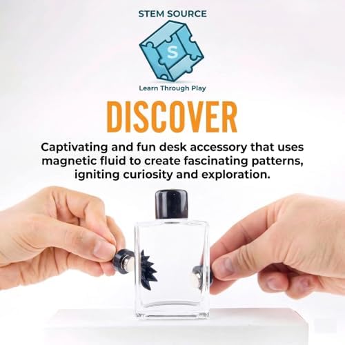 Ferrofluid Display Kit, Magnetic Liquid Science Desk Toy with 2 Magnets - Image 2