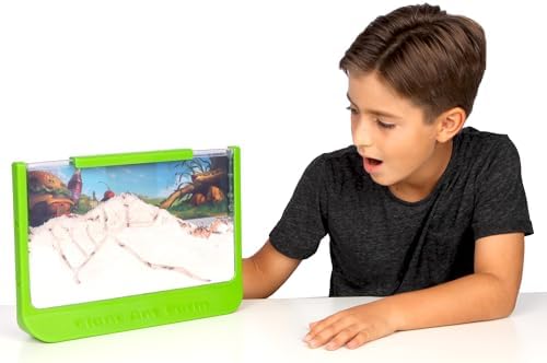 Uncle Milton Giant Ant Farm - Large Viewing Area - Care for Live Ants - Nature Learning Toy - Science DIY Toy Kit - Great Gift for Boys & Girls, Green - Image 6
