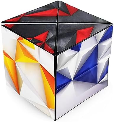 Magic Cube 2 in 1 Set Puzzle Brain Teasers Toy Geometric Brain Teaser Puzzles Geometry 3D Logic IQ Games Puzzle Cubes for Kids and Adults (Diamond) by Unknown