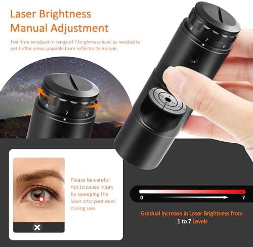 Astromania 1.25" 32mm Super Plossl Telescope Eyepiece - Bundle with - Alignment 1.25 Inch Laser Collimator - Image 2