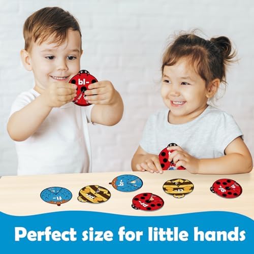 Kasfalci Blends & Digraphs Cards, Phonics Games,Speech Therapy Toys for Toddlers Kids,Learn to Read, Spelling Reading Learning Sight Words Games,Kindergarten Preschool Learning Activities Educational - Image 5