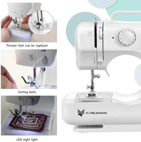 Flying Banana Mini Sewing Machine for Beginners, Portable Mending Machine - Image 5