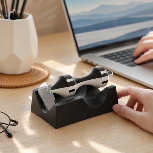 Magic Levitating Spinning Top with Smart Magnetic Levitation Tech, Black White Magnetic Desk Ornament for Office Home Physics Science Display - Image 6