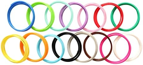 15 Bright Colors 1.75mm 3D Pen PLA Filament Refill, Each Color 10feet, Total 150 Feet 3D Pen/3D Printer PLA Sample Pack, Compatible with MYNT3D / SCRIB3D Printing Pen - Image 4