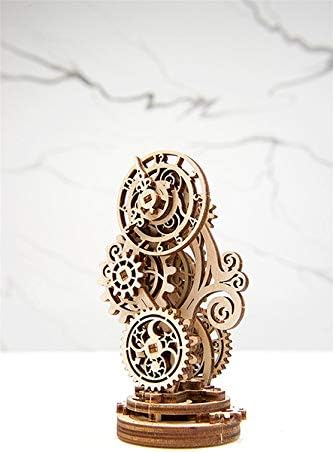 Mechanical UGEARS Wooden 3D Puzzle Model Steampunk Clock Construction Set - Image 2