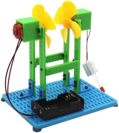 Wind Power Generation Experiment Kit - Easy-to-Assemble Scientific Training Model for STEM Learning by Unknown