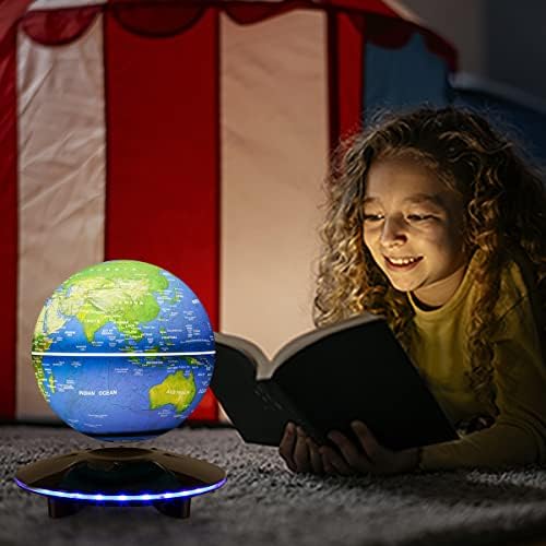 Magnetic Levitation Globe, Levitation Globe with LED Lights; Office Home Art Desktop ; Great for your decorative gifts. - Image 5
