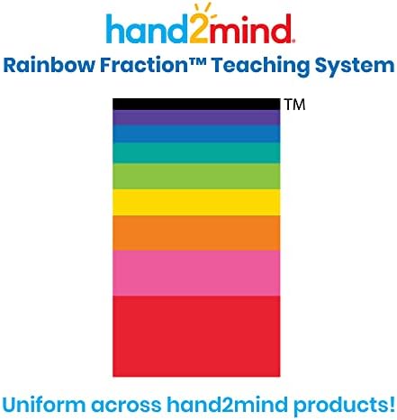hand2mind Plastic Rainbow Fraction Tiles, Montessori Math Materials, Fraction Manipulatives, Unit Fraction, Fraction Bars Math Manipulatives, Fraction Games, Homeschool Supplies (15 Sets of 51 Pieces) - Image 3
