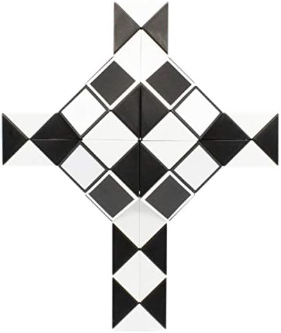 Mipartebo Magic Snake Cube Twist Puzzle 72 Wedges Large Size Black - Image 2