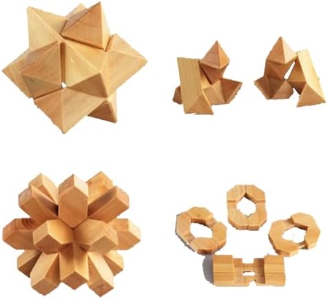ULT-unite3D Wooden Cube Brain Teaser Puzzle - Image 5